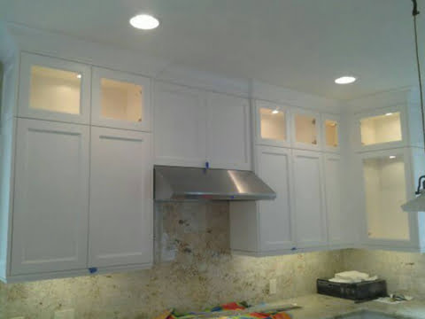 Kitchen recessed lighting installation by Sloan Electric, LLC