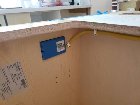 Undercabinet installation by Sloan Electric, LLC