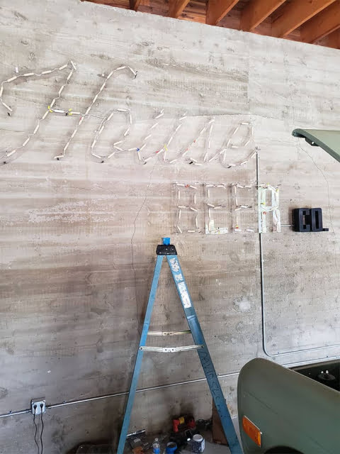 LED lit wall sign lighting by Sloan Electric, LLC